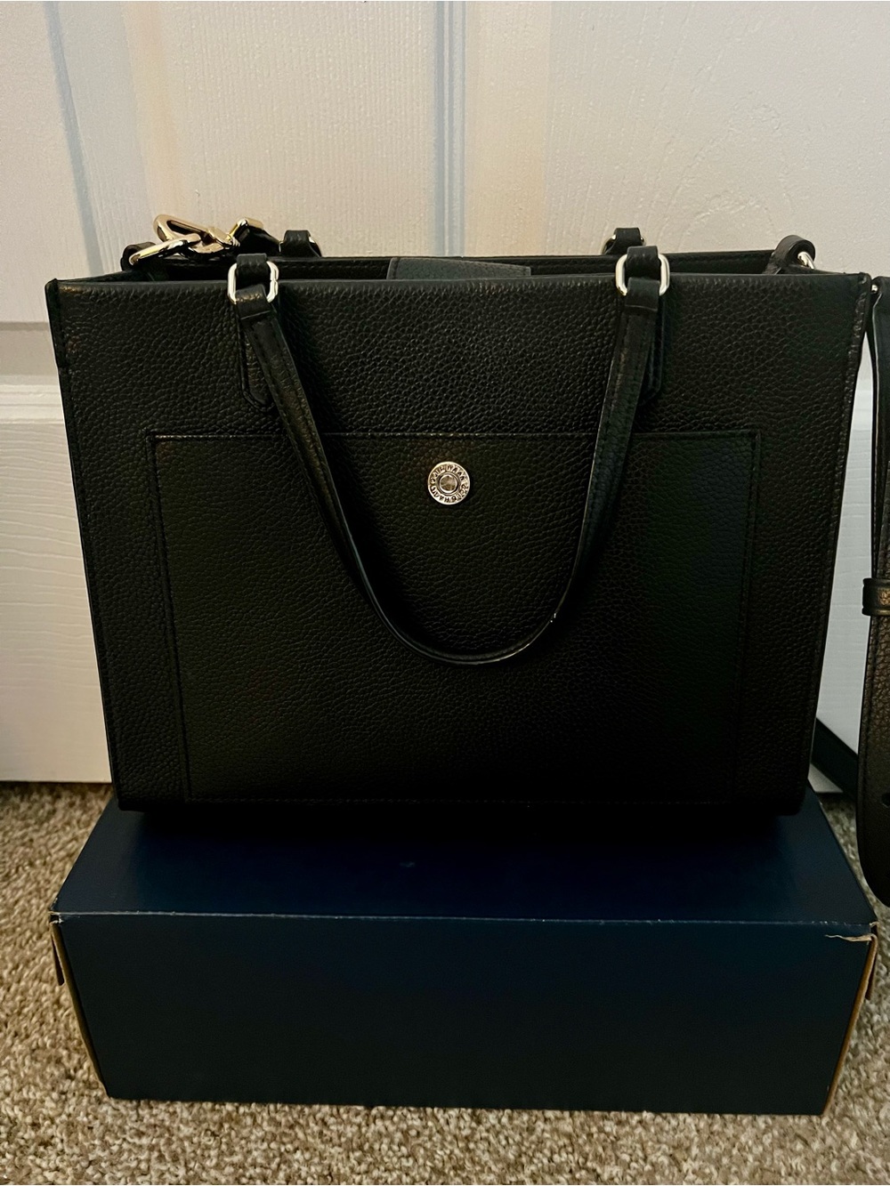Cole Haan Leopard-Print Crossbody with Black Leather Card Case - Picture 3 of 8